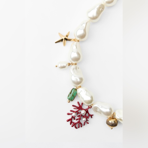 ZARA PEARL CHARMS NECKLACE - Picture 4 of 9